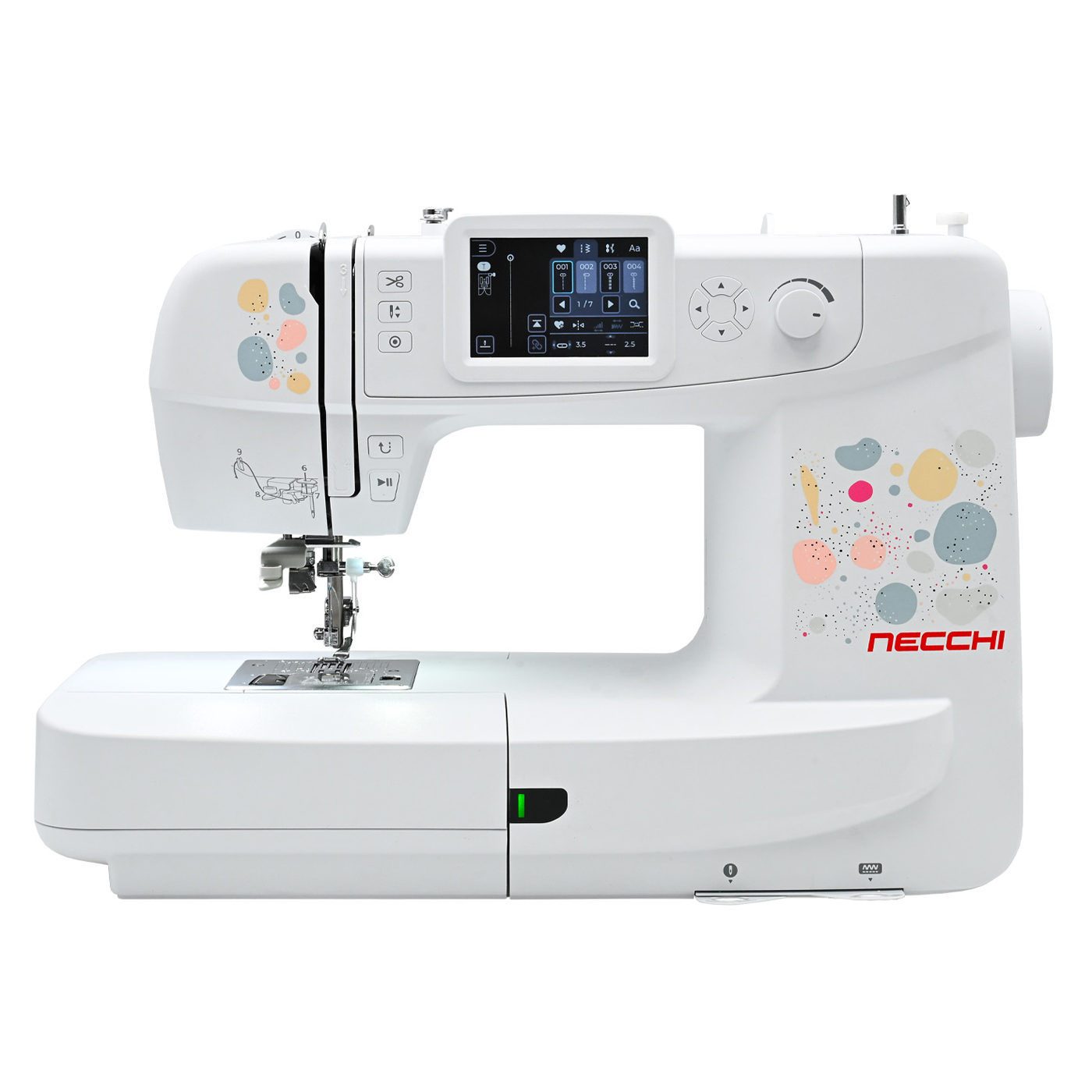 Macchina per cucire e ricamare Necchi NE210 nuova ricamatrice emporionecchi semplice da usare anche in modo cucito creativo