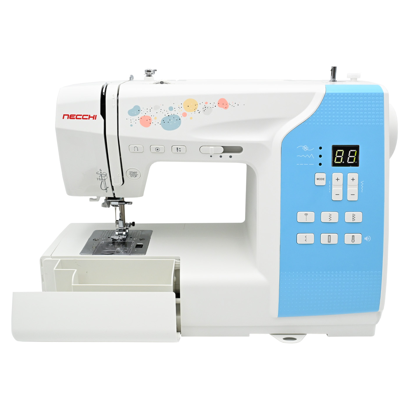 Macchina per cucire Necchi Sweet H10L Elettronica Rotativa braccio libero infilaago automatico emporionecchi